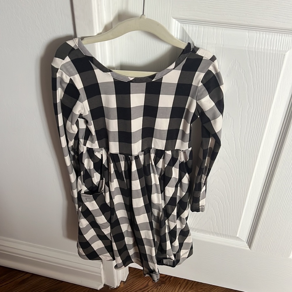 Hanna Andersson size 5 black and white dress